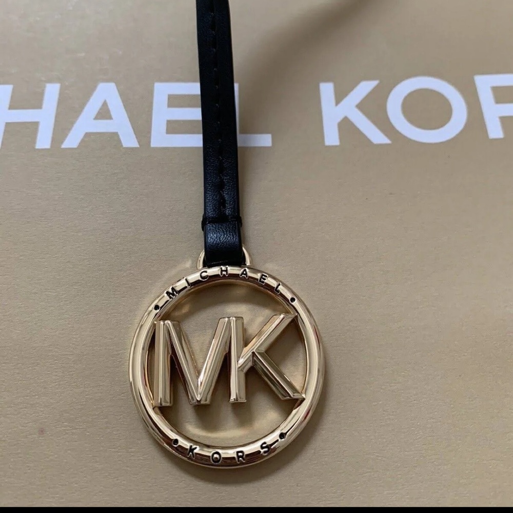 NWOT Michael Kors Golden black bag charm